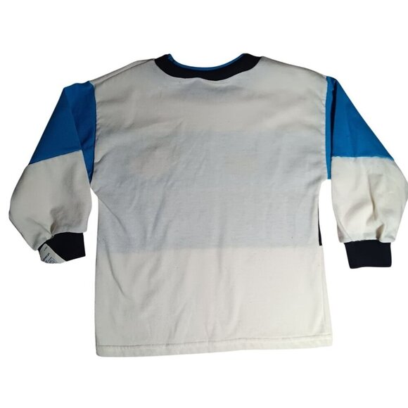 Vtg 80's Buster Brown Boys Resort Wear Classics Crewneck LS T-shirt Colorblock 5 - Picture 3 of 6